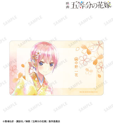 描き下ろしイラスト 中野一花 桜和装ver. Ani-Art aqua label マルチデスクマット