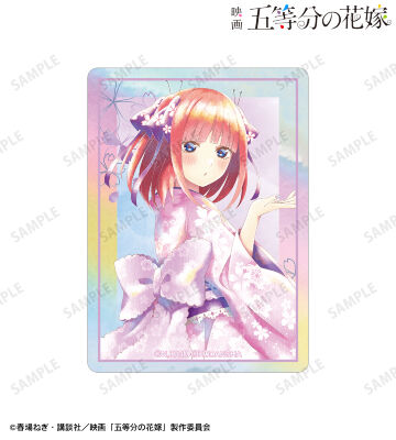 描き下ろしイラスト 中野二乃 桜和装ver. Ani-Art aqua label オーロラステッカー