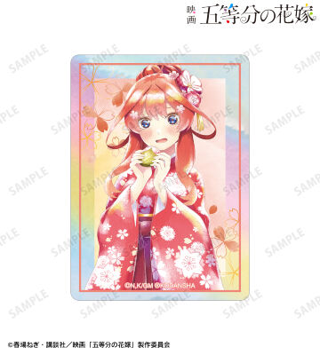 描き下ろしイラスト 中野五月 桜和装ver. Ani-Art aqua label オーロラステッカー