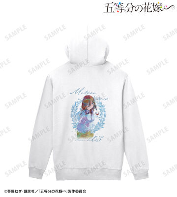 中野三玖 grunge CANVAS バックプリントジップパーカー