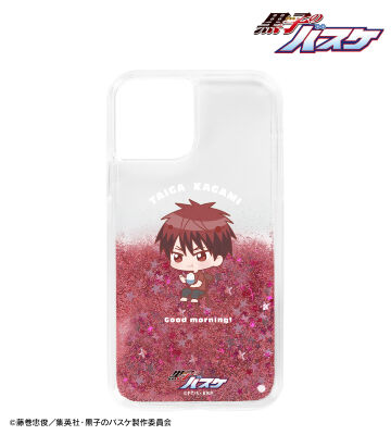 火神大我 ちびキャラ 朝のひとときver. グリッターiPhoneケース