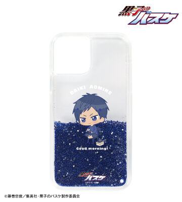 青峰大輝 ちびキャラ 朝のひとときver. グリッターiPhoneケース