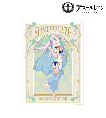 描き起こしイラスト 島風 踊り子ver. A3マット加工ポスター
