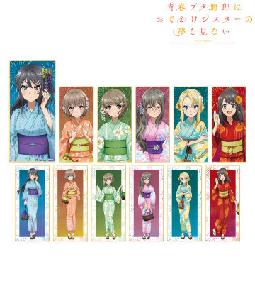 描き下ろしイラスト 浴衣ver. トレーディングスタンド付き色紙