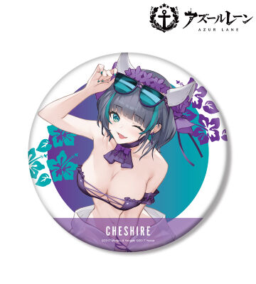 描き起こしイラスト チェシャー 水着ver. BIG缶バッジ