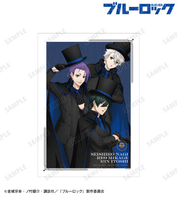 描き下ろし 凪 誠士郎＆御影 玲王＆糸師 凛 怪盗団ver. A3マット加工ポスター