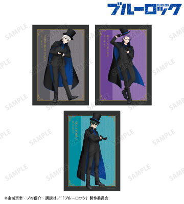 描き下ろし 凪 誠士郎＆御影 玲王＆糸師 凛 怪盗団ver. ブロマイド3枚セット