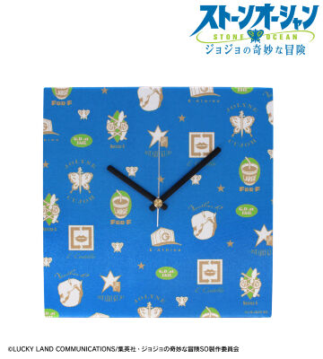 シンボルマークパターン ファブリックウォールクロック