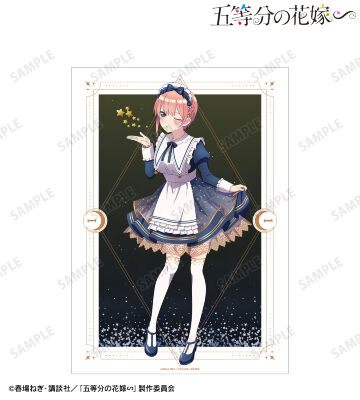 描き下ろし 中野一花 星空メイドver. A3マット加工ポスター