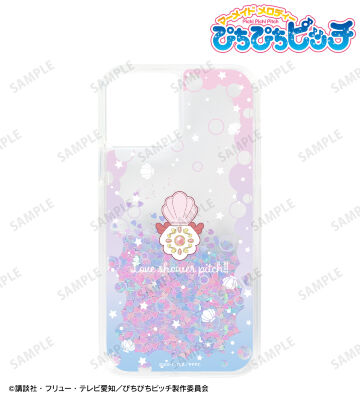 アクアピッチ グリッターiPhoneケース