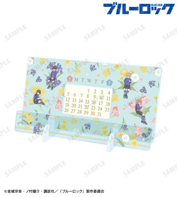潔 世一＆蜂楽 廻＆國神 錬介＆千切 豹馬 Botania 卓上アクリル万年カレンダー
