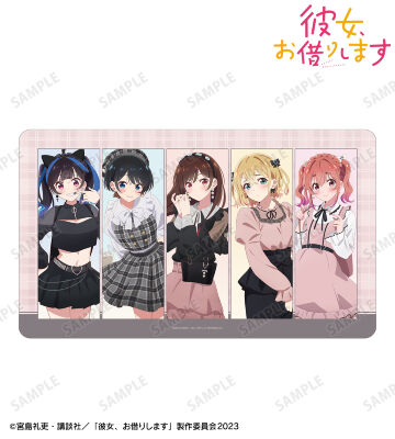 描き下ろし 集合 ガーリーファッションver. マルチデスクマット