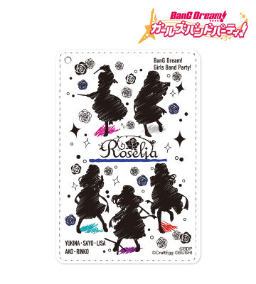 Roselia Ani-Sketch 1ポケットパスケース