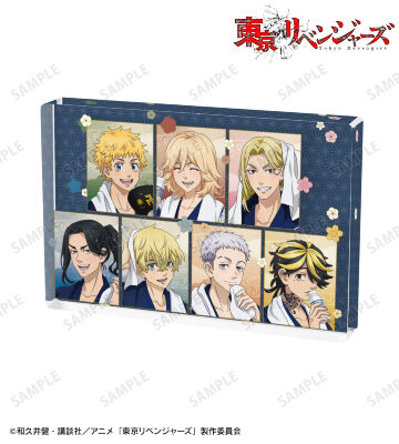 描き下ろし 東京卍會&羽宮 一虎 温泉浴衣ver. アクリルブロック