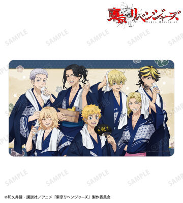描き下ろし 東京卍會&羽宮 一虎 温泉浴衣ver. マルチデスクマット