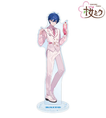 描き下ろし KAITO 桜パーティーver. Art by しゅがお 特大アクリルスタンド