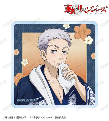 描き下ろし 三ツ谷 隆 温泉浴衣ver. アクリルステッカー