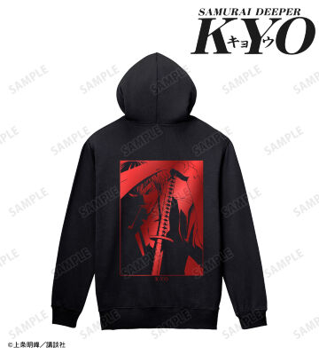 狂 箔プリントジップパーカー ver.A