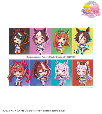 ROUND1コラボ ちびキャラ A3マット加工ポスター 集合 ver.B