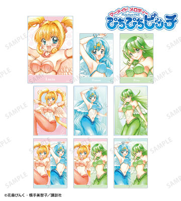 花森ぴんく先生 描き下ろし 羽を纏ったマーメイドver. トレーディングアクリルカード