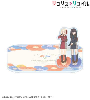 錦木千束&井ノ上たきな Botania アクリルスタンド付きコースター ver.A