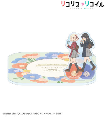 錦木千束&井ノ上たきな Botania アクリルスタンド付きコースター ver.B