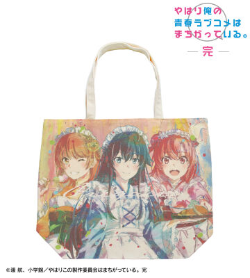 描き下ろし 集合 和風メイド服ver. grunge CANVAS フルグラフィックトートバッグ