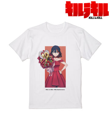 描き下ろし 纏 流子 10周年 ドレスアップver. Tシャツ