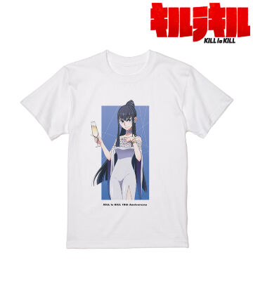 キルラキル Tシャツ 白 鬼龍院皐月 アニメT 海外公式 キルラキルのコラボ商品一覧 | AMNIBUS(アムニバス)
