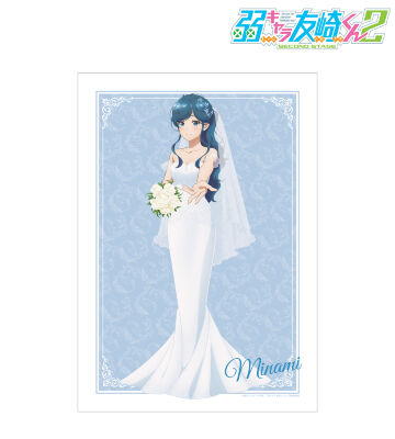 描き下ろし 七海みなみ ウェディングドレスver. A3マット加工ポスター