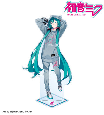 KANGOL®コラボ 描き下ろし 第2弾 初音ミク Art by popman3580 特大アクリルスタンド