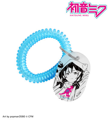 KANGOL®コラボ 描き下ろし 第2弾 初音ミク Art by popman3580 ロッカーキー風アクリルキーホルダー