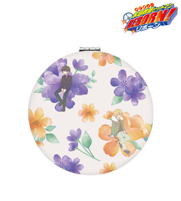 雲雀 恭弥（10年後）&ディーノ（10年後） Botania 丸形折りたたみミラー