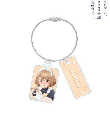 描き下ろし 堤つむぎ メイドver. 2連ワイヤーアクリルキーホルダー