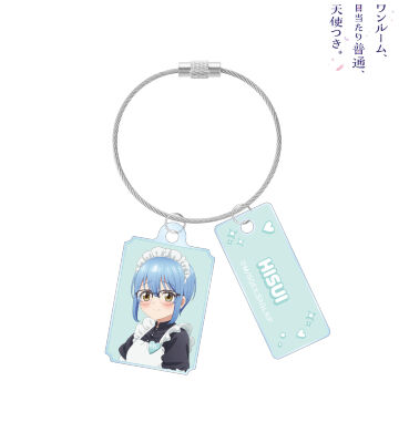 描き下ろし 蔓深ひすい メイドver. 2連ワイヤーアクリルキーホルダー