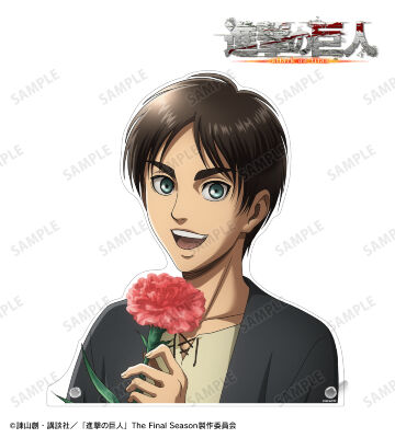 描き下ろし エレン Flower Shop ver. 特大ダイカットアクリルパネル