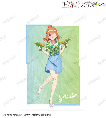 描き下ろし 中野四葉 アロハシャツver. A3マット加工ポスター