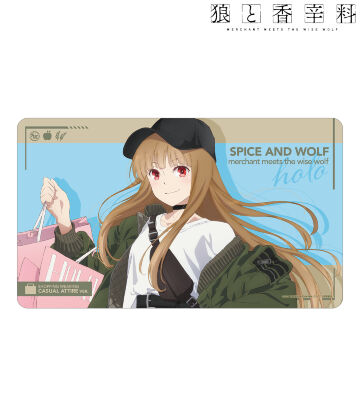 描き下ろし ホロ カジュアルファッションでお買い物ver. マルチデスクマット