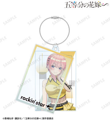 rockin’starコラボ 描き下ろし 中野一花 ロックアイドルver. 2連ワイヤーBIGアクリルキーホルダー