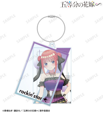 rockin’starコラボ 描き下ろし 中野二乃 ロックアイドルver. 2連ワイヤーBIGアクリルキーホルダー