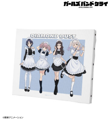 描き下ろし ダイヤモンドダスト 集合 メイド風ver. キャンバスボード