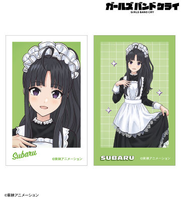 描き下ろし 安和 すばる メイド風ver. インスタントカメラ風イラストカード2枚セット