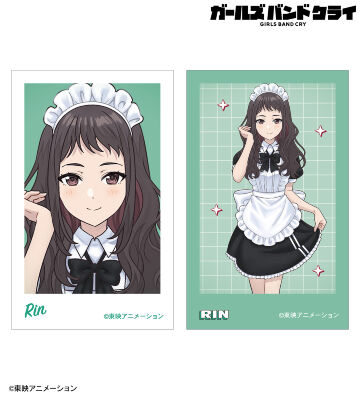 描き下ろし リン メイド風ver. インスタントカメラ風イラストカード2枚セット
