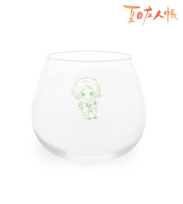 夏目貴志&ニャンコ先生 15周年ちびキャライラスト ゆらゆらグラス