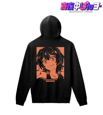 真咲 バックプリントパーカー