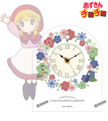 チャチャ＆リーヤ（変身前）＆しいね Botania アクリルスタンド時計