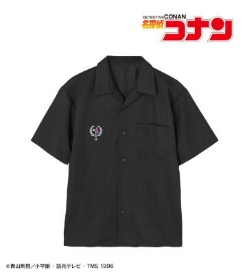 arti-mate ワンポイント刺繍オープンカラーシャツ 灰原哀 モチーフver.