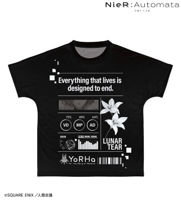 2B Ani-Art BLACK LABEL フルグラフィックTシャツ