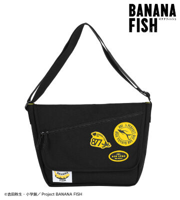 ステッカーデザイン風コーデュラナイロンメッセンジャーバッグ