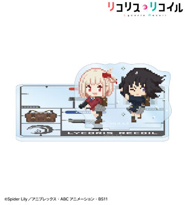 錦木千束&井ノ上たきな DOT DOT アクリルスタンド付きコースター ver.A